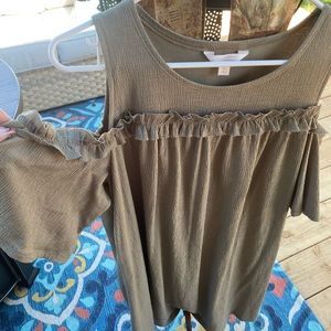 Lauren Conrad off shoulder dress